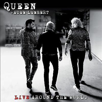 Queen + Adam Lambert : Live Around the World CD Album with Blu-ray 2 discs Pre-Owned