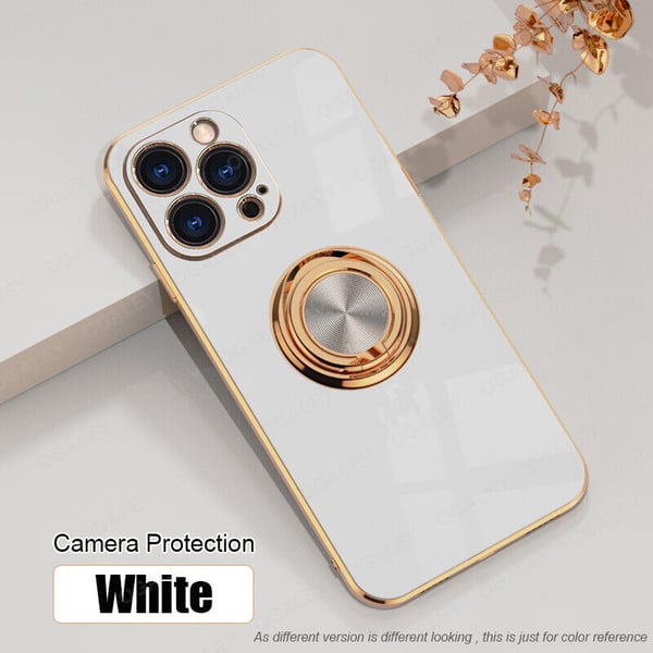 Case Ring Shockproof Magnetic Phone Cover Samsung Galaxy S22 Plus 5G White Case Ring Shockproof Magnetic Phone Cover Samsung Galaxy S22 Plus 5G White