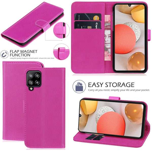 Wallet Case Leather Flip Phone Cover Samsung Galaxy A13 5G Pink