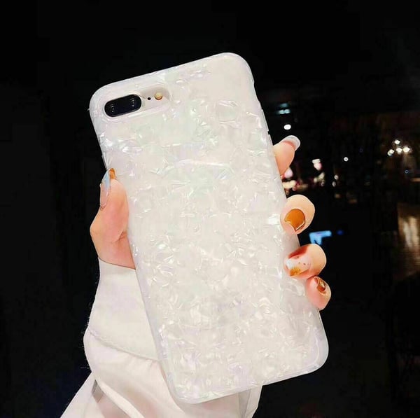 Marble Shockproof TPU Phone Case Cover Samsung Galaxy S10e White