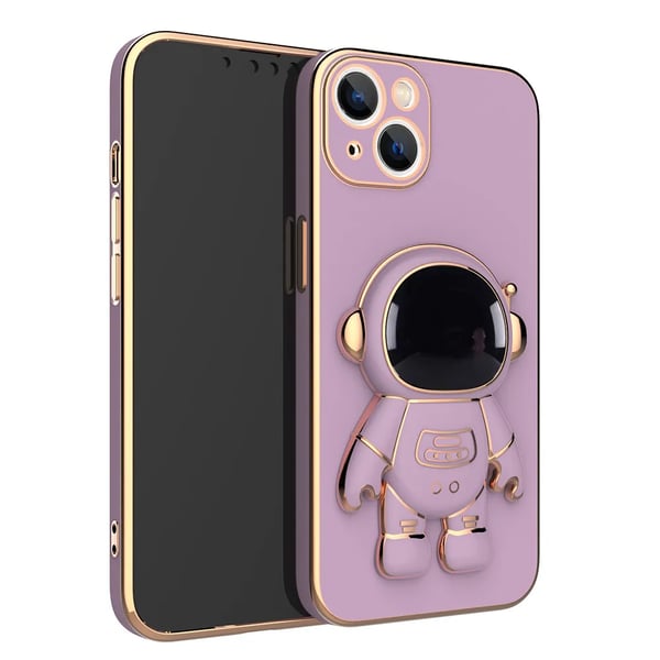 Astronaut Stand Phone Case Cover Samsung Galaxy S22 Ultra Purple