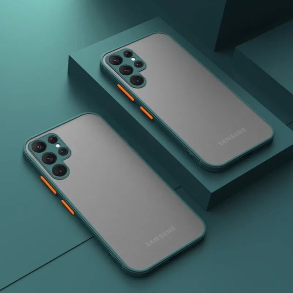 ShockProof Matte Hard Case Case Phone Cover Samsung Galaxy A13 4G Green