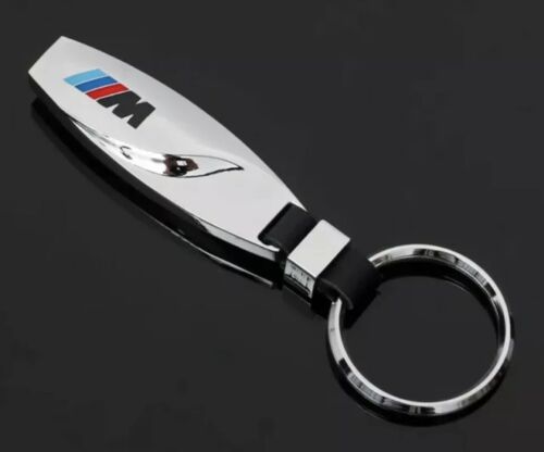 BMW M Sport Car Teardrop Chrome Keyring Key Chain Fob 2 3 4 5 Series