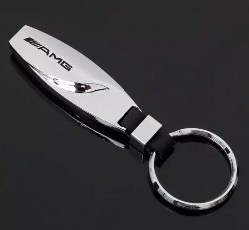 Mercedes Benz AMG Chrome Metal Keyring Luxury Keychain High Quality