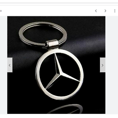 MERCEDES AMG 10D CHROME METAL KEYRING KEYCHAIN KEYFOB
