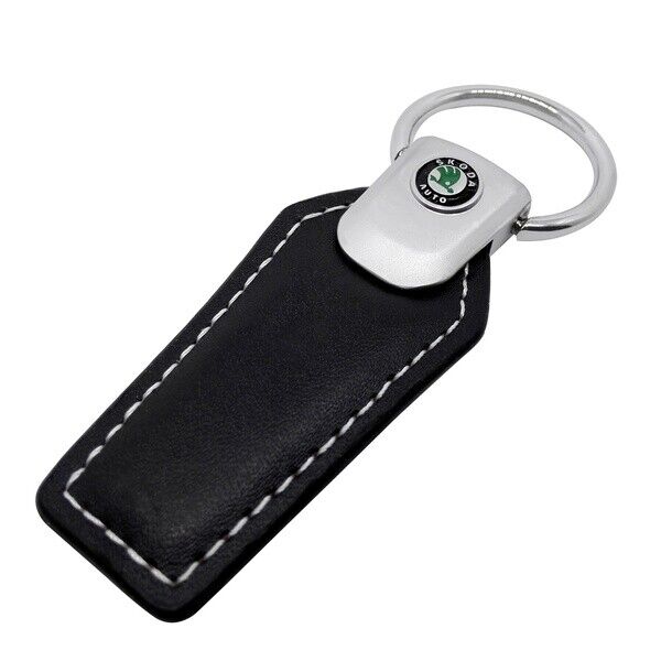 Skoda Cars Metal & Leather Key Ring KeyChain Keyring Fob Holder Gift Skoda Cars Metal & Leather Key Ring KeyChain Keyring Fob Holder Gift