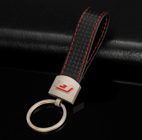 VW R Luxury leather keyring key chain fob Gift Volkswagen Transporter Caddy