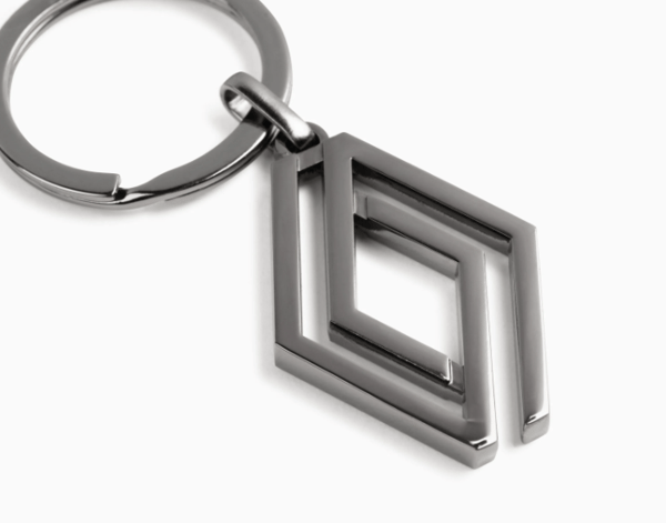 Genuine Renault Diamond Key Ring NEW LOGO Genuine Renault Diamond Key Ring NEW LOGO