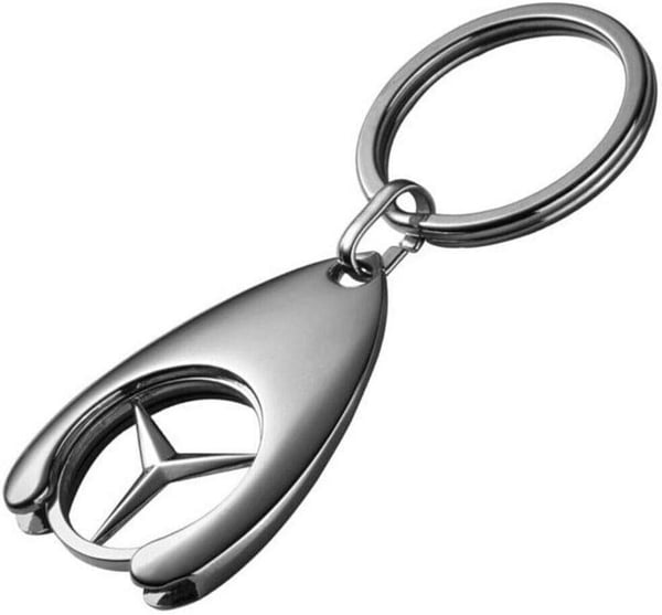 NEW Mercedes-Benz Trolley Shopping Chip Keyring Z10019189 NEW Mercedes-Benz Trolley Shopping Chip Keyring Z10019189