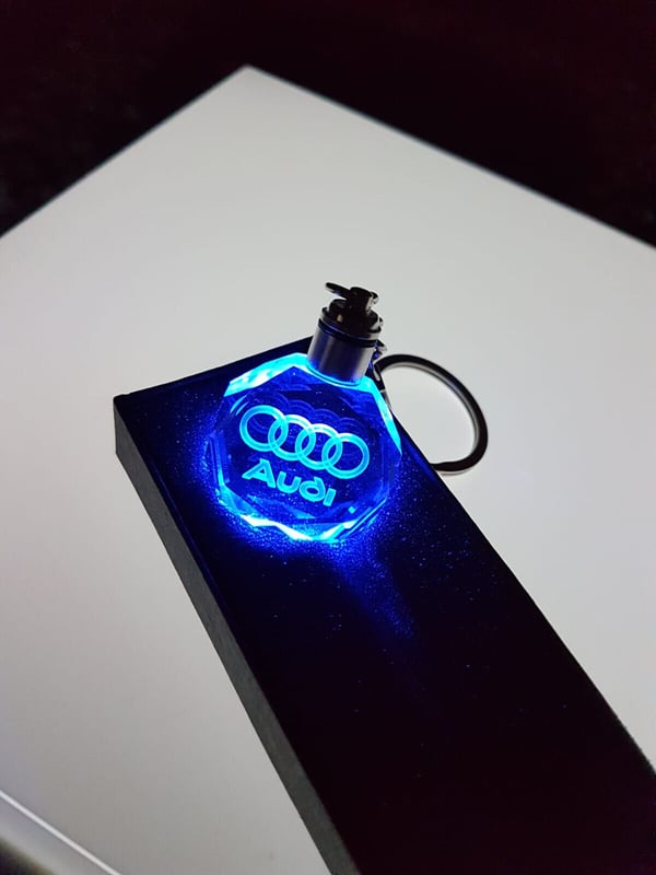 AUDI LED Keyring Brand new boxed Gift Changing Keyring Car Key Chain Keyfob