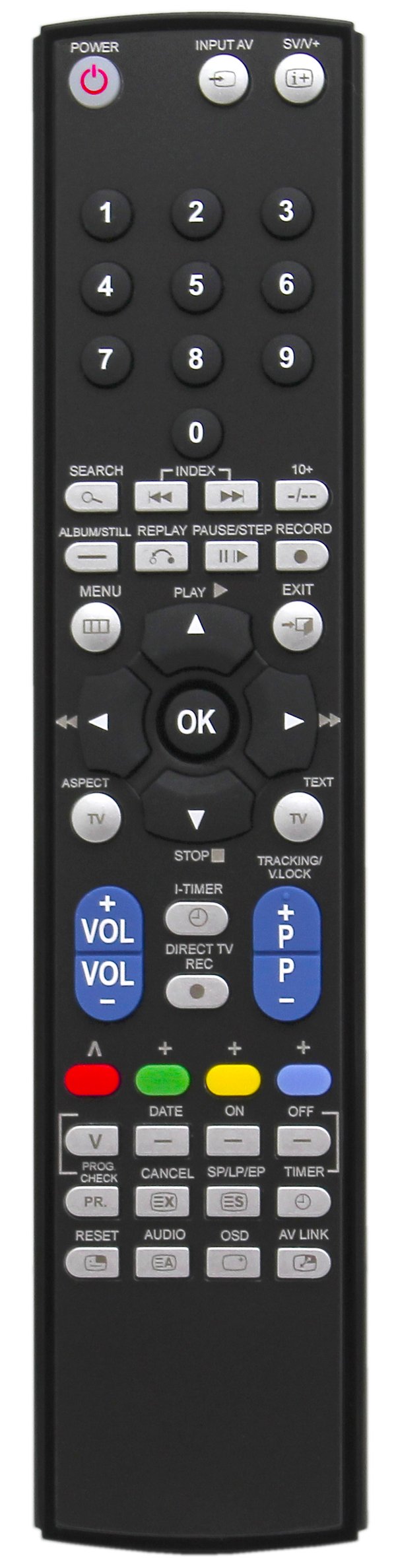 RM Series Remote Control fits PANASONIC NV-FJ710 NVFJ710B NVFJ710BS NV-FJ710B-S