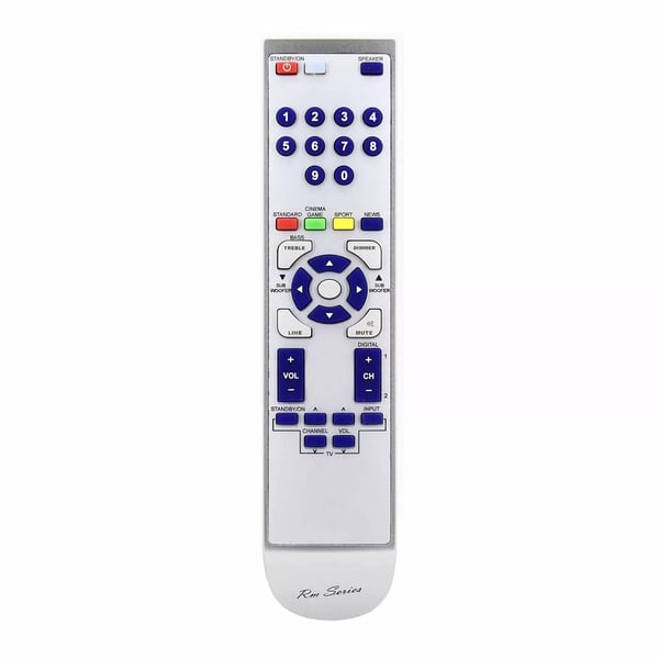 RM-Series Replacement Remote Control for Sharp RRMCGA177AW01 HTSB250W HT-SB250W