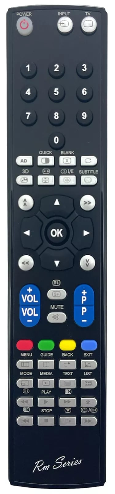 RM Series Remote Control fits TOSHIBA 40TL868 40TL868B 40TL868F 40TL868G