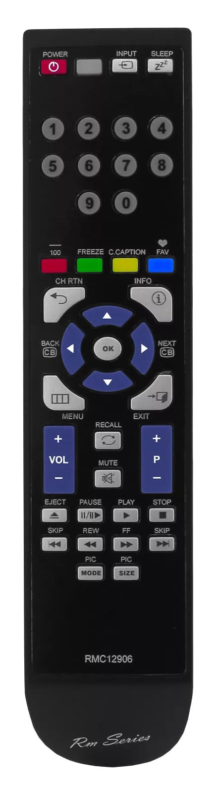 RM Series Remote Control fits TOSHIBA 19SL400U 19SL410U 22AV500U 22AV600U
