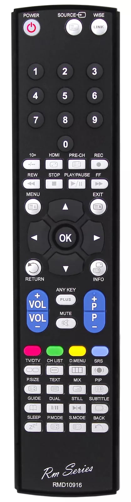 RM Series Remote Control fits SAMSUNG LE37M87BDX/XEU LE37M87BDXBWT LE37M87BDXNWT