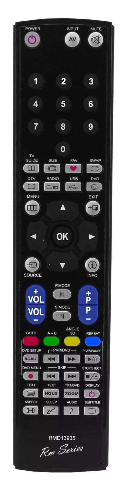 RM Series Remote Control Compatible with BLAUPUNKT 39/224I-WB-5B-FHCUP