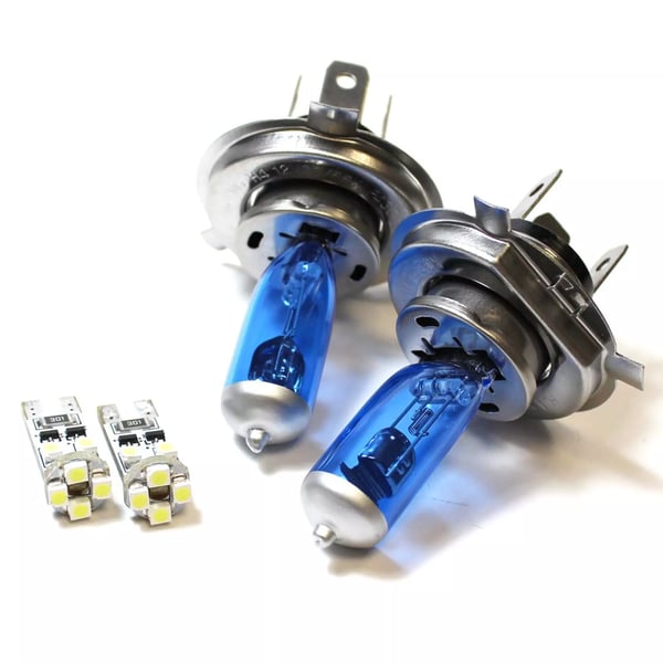 Toyota Carina MK1 55w Super White Xenon High/Low/Canbus LED Side Headlight Bulbs