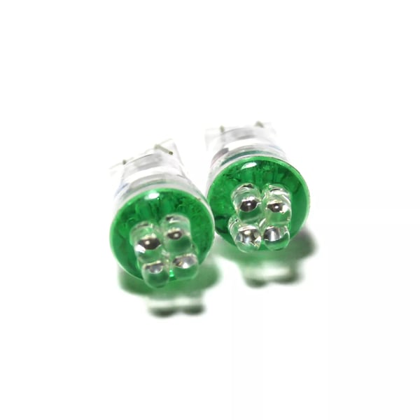 Mazda 323P MK5 Green 4-LED Xenon Bright Side Light Beam Bulbs Pair Upgrade