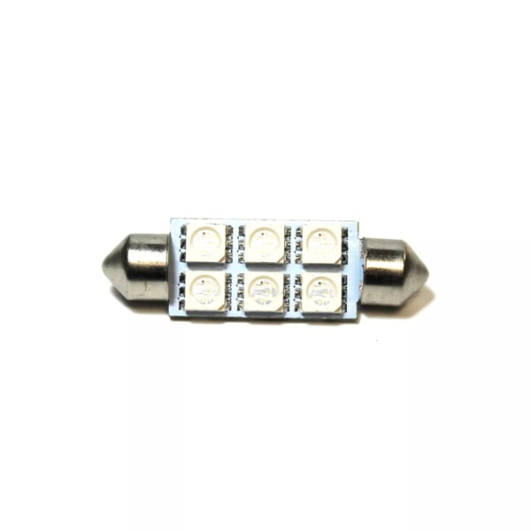 Mercedes CLK A209 264 42mm Rainbow Interior Courtesy Bulb LED 6-SMD Light