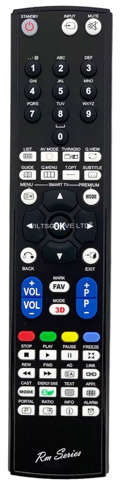 RM Series Remote Control fits LG 40LD550 40LF7700 42C460 42CS460 42CS460.AEK