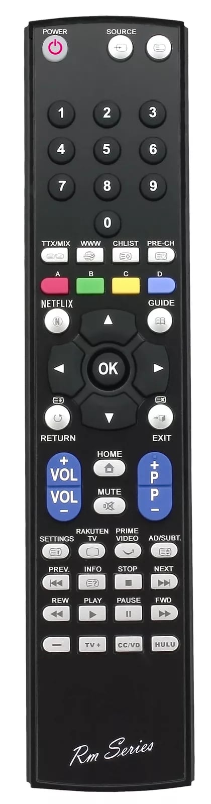 RM Series Remote Control fits SAMSUNG UE65RU7175U UE65RU7179U UE65RU7300
