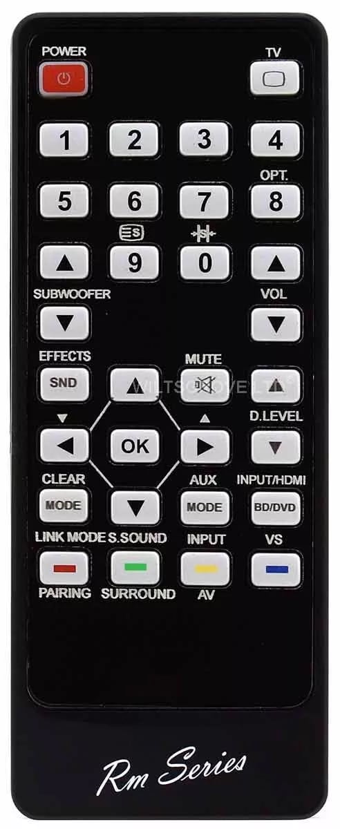 RM Series Remote Control fits PANASONIC SCHTB485EGK SC-HTB485EGK SCHTB485GAK