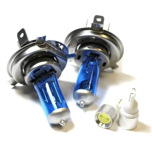 Toyota Previa H4 501 55w Super White Xenon High/Low/Slux LED Side Light Bulbs