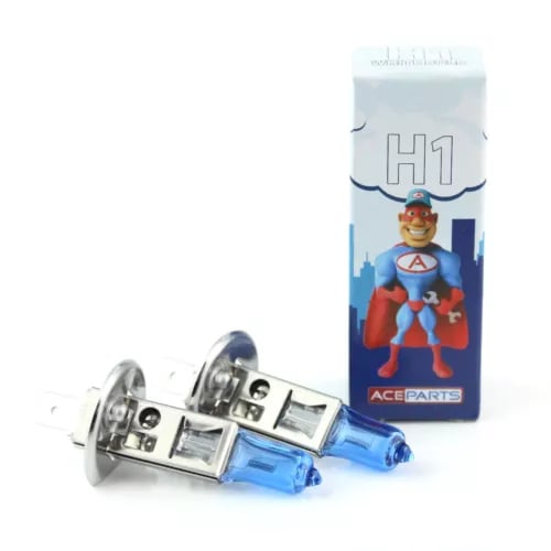 Audi A6 C6 H1 55w Super White Xenon HID High Main Beam Headlight Bulbs Pair