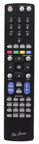 RM Series Remote Control fits SHARP LC32LE361ENBK LC-32LE361EN-BK LC39LE350E