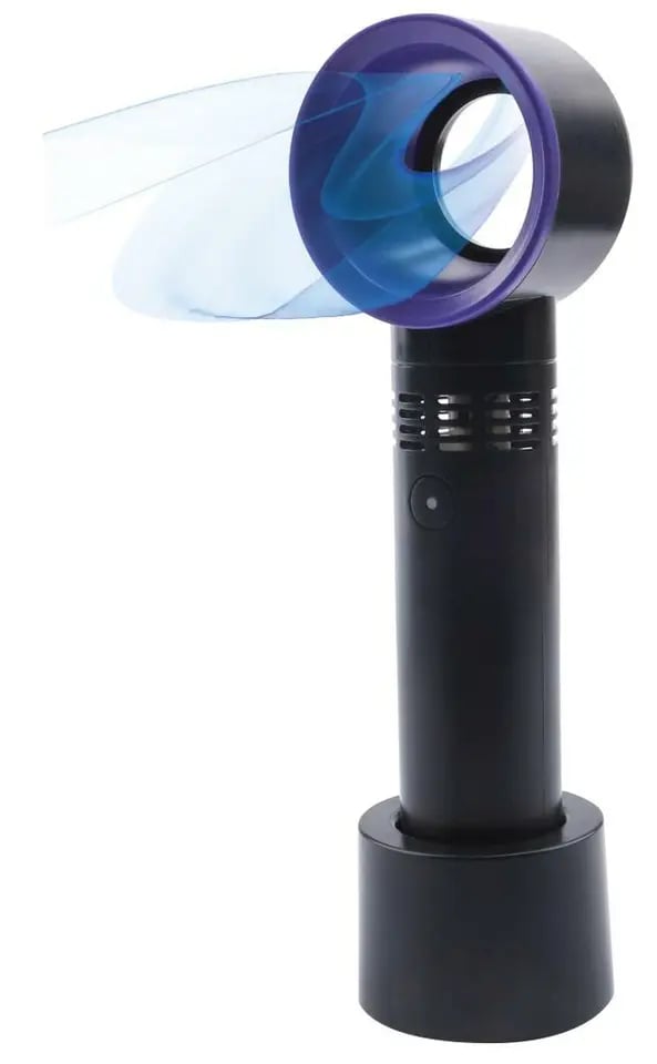 360 Bladeless Fan Hand Held Desktop Mini Portable USB Rechargeable Cooler Fan
