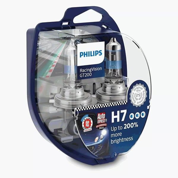 For Mercedes CLA X118 Philips Racingvision GT200 Low Beam Headlight Bulbs