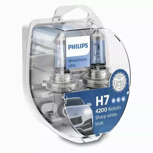 For Volvo S40 MK1 Genuine Philips H7 WhiteVision Ultra Low Beam Headlight Bulbs