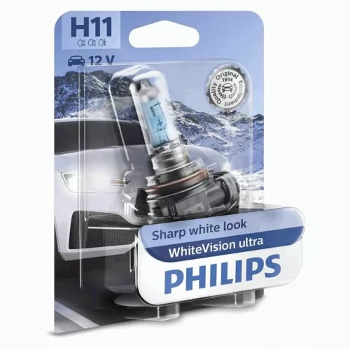 For Mazda 6 Genuine Philips H11 WhiteVision Ultra Low Beam Headlight Bulbs