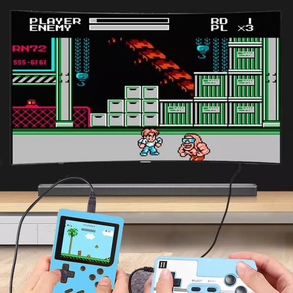 500+ Classic Games Handheld Retro Video FC Game Console 2 Players For Adults Kids Light Blue 500+ Classic Games Handheld Retro Video FC Game Console 2 Players For Adults Kids Light Blue