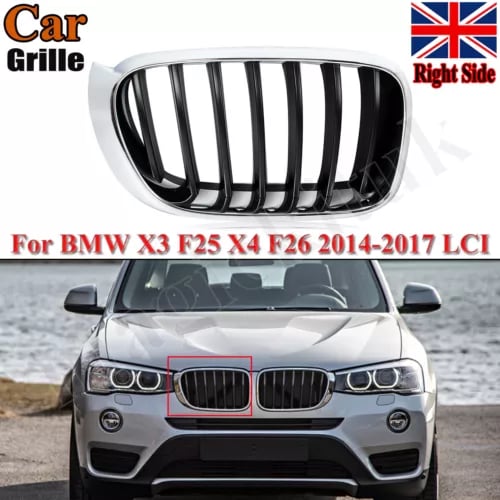 FOR BMW X3 F25 X4 F26 2014-2018 LCI FRONT BUMPER KIDNEY GRILL GRILLE RIGHT SIDE