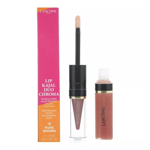 Lancome Lip Kajal Duo Chroma Lipstick & Gloss 10 Pure Brown 2.7g