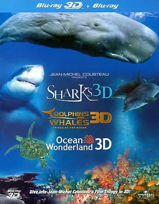 Jean-Michel Cousteau's Film Trilogy in 3D (2011) Jean-Jacques Mantello Blu-Ray Pre-Owned