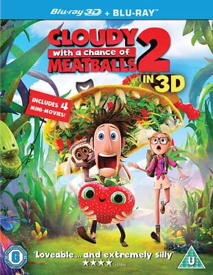 Cloudy With a Chance of Meatballs 2 (2014) Cody Cameron cert U Blu-Ray Pre-Owned