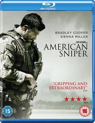 American Sniper (2015) Bradley Cooper, Eastwood (DIR) cert 15 Blu-Ray Pre-Owned