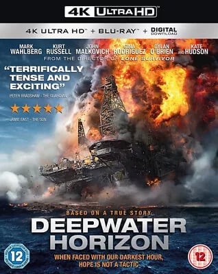 Deepwater Horizon (2017) Mark Wahlberg, Berg (DIR) cert 12 2 discs Blu-Ray Pre-Owned