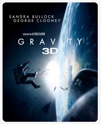 Gravity (2014) George Clooney, Cuarón (DIR) cert 12 2 discs Blu-Ray Pre-Owned