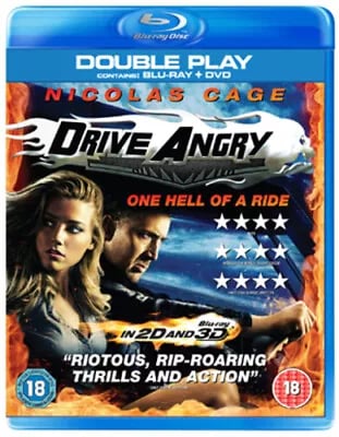 Drive Angry (2011) Nicolas Cage, Lussier (DIR) cert 18 2 discs Blu-Ray Pre-Owned