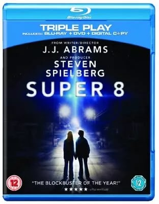 Super 8 (2011) Joel Courtney, Abrams (DIR) cert 12 2 discs Blu-Ray Pre-Owned Super 8 (2011) Joel Courtney, Abrams (DIR) cert 12 2 discs Blu-Ray Pre-Owned