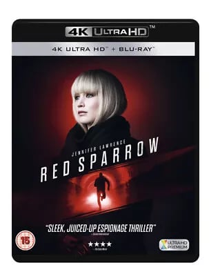 Red Sparrow (2018) Jennifer Lawrence cert 15 2 discs Blu-Ray Pre-Owned