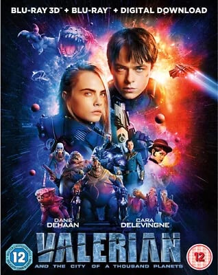 Valerian and the City of a Thousand Planets (2017) Cara Delevingne, Blu-Ray Pre-Owned