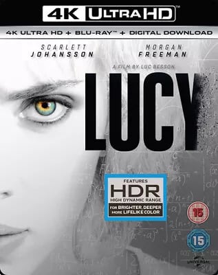 Lucy (2016) Scarlett Johansson, Besson (DIR) cert 15 2 discs Blu-Ray Pre-Owned