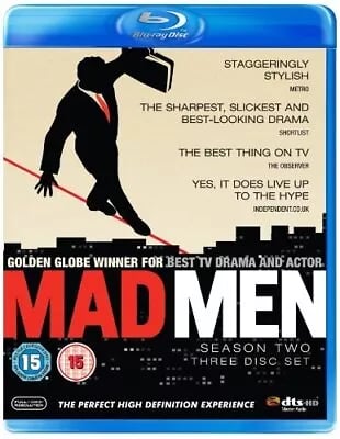 Mad Men: Season 2 (2009) Jon Hamm cert 15 3 discs Blu-Ray Pre-Owned
