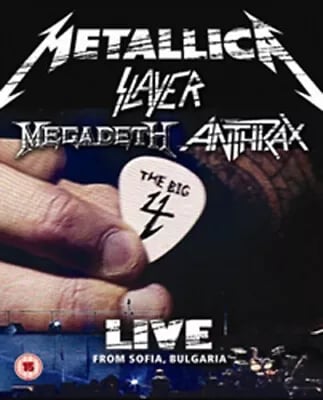 Metallica/Slayer/Megadeth/Anthrax: The Big Four - Live from Sofia Blu-Ray Pre-Owned Metallica/Slayer/Megadeth/Anthrax: The Big Four - Live from Sofia Blu-Ray Pre-Owned