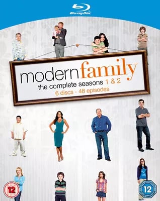 Modern Family: The Complete Seasons 1 & 2 (2011) Ed O'Neill cert 12 6 Blu-Ray Pre-Owned
