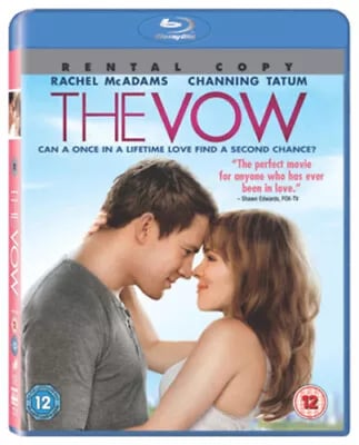 The Vow (2012) Rachel McAdams, Sucsy (DIR) cert 12 Blu-Ray Pre-Owned